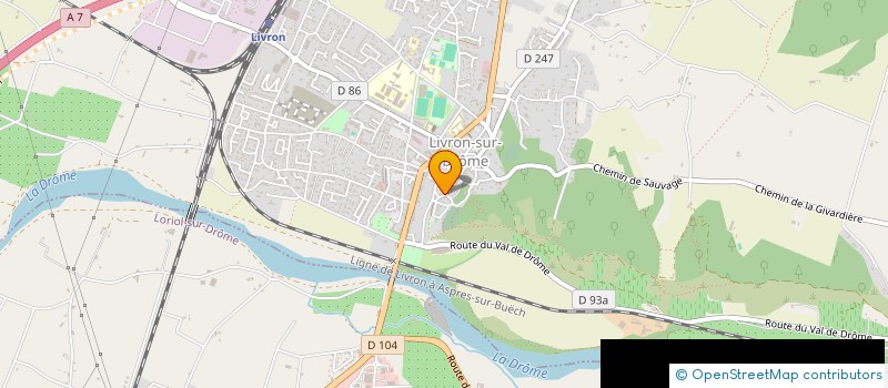 localisation de l'entreprise C IMMOBILIER  LIVRON-SUR-DROME