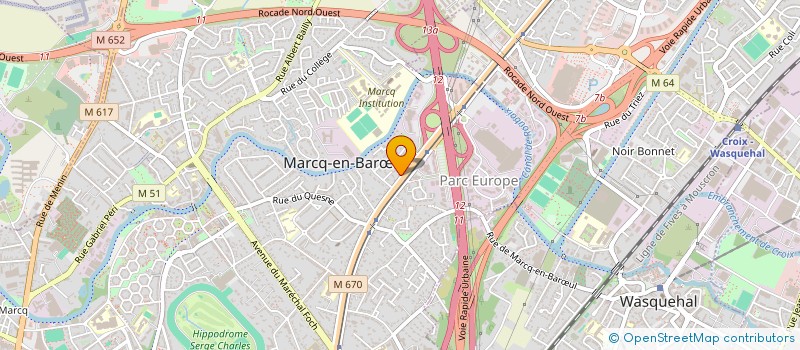 localisation de l'entreprise C.INFORMATIC à MARCQ-EN-BARŒUL