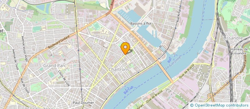 localisation de l'entreprise C'INTER CENON à BORDEAUX