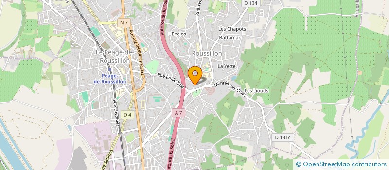 localisation de l'entreprise C'IZO à ROUSSILLON