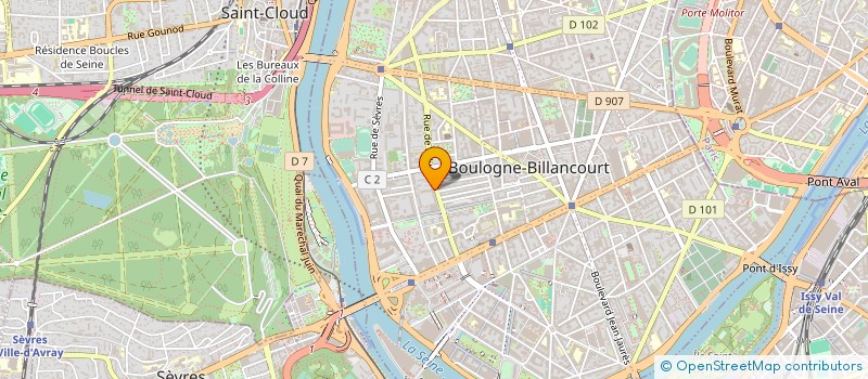 localisation de l'entreprise C.J.2.P. à BOULOGNE-BILLANCOURT