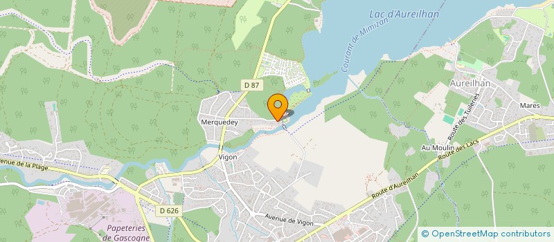 localisation de l'entreprise C & J  MIMIZAN