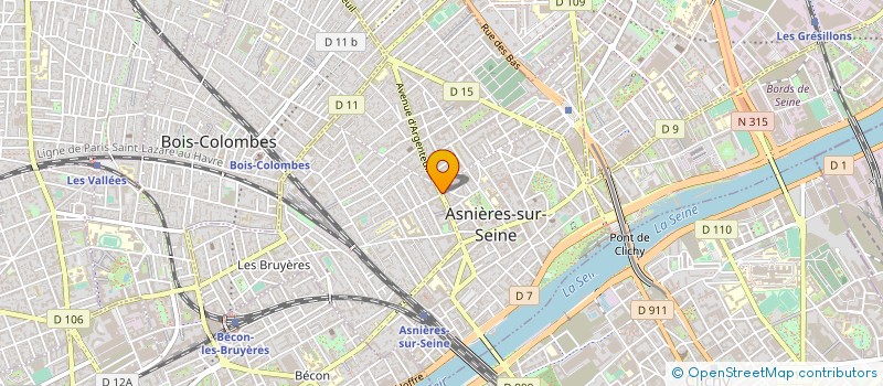 localisation de l'entreprise C & J  ASNIERES-SUR-SEINE