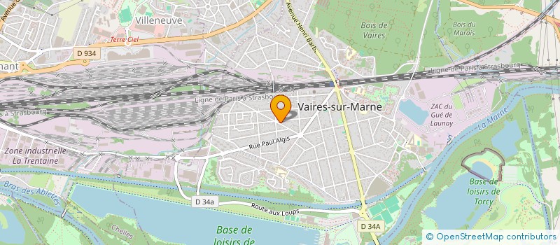 localisation de l'entreprise C & J  VAIRES-SUR-MARNE