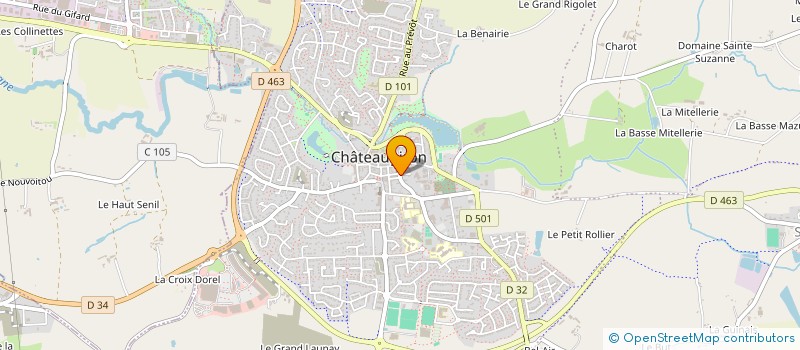 localisation de l'entreprise C.J.B.  CHATEAUGIRON