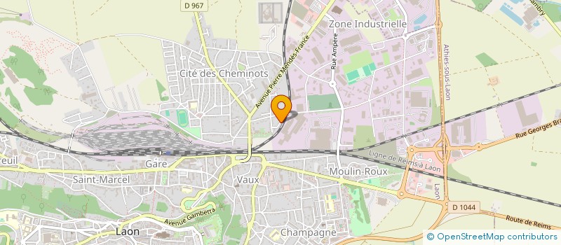 localisation de l'entreprise C.J.B.L. à LAON