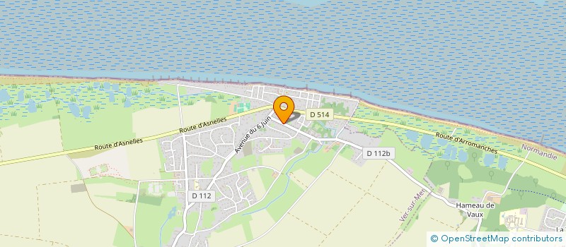 localisation de l'entreprise C&J BOIS ET CLOTURES  VER-SUR-MER