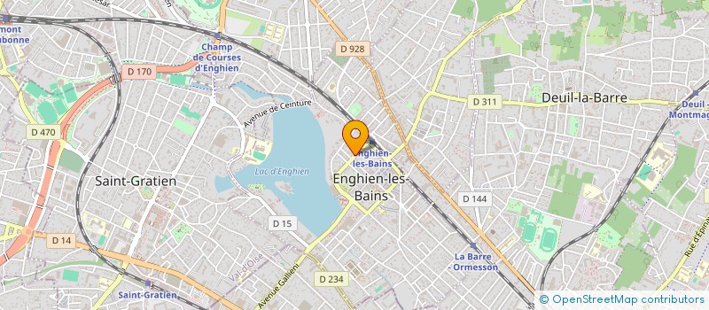 localisation de l'entreprise C J C à ENGHIEN-LES-BAINS