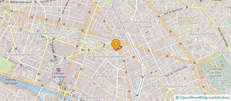 localisation de l'entreprise C.J.C à PARIS