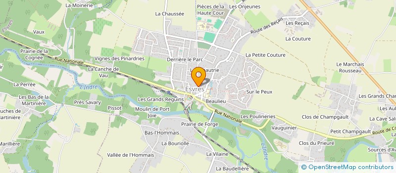 localisation de l'entreprise C.J.C.  ESVRES