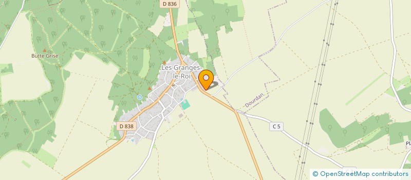 localisation de l'entreprise C.J.C. à LES GRANGES-LE-ROI