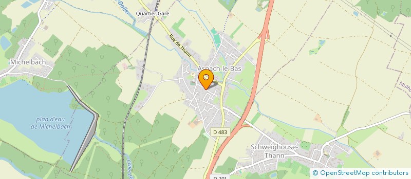 localisation de l'entreprise C.J CONSTRUCTION  ASPACH-LE-BAS