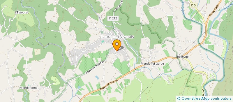 localisation de l'entreprise C.J.D CURSUS JEUNES DANSEURS  LAURAC-EN-VIVARAIS