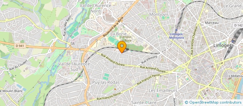 localisation de l'entreprise C.J. DEVELOPPEMENT  LIMOGES