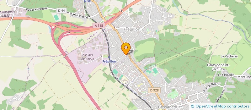 localisation de l'entreprise C J E  FREPILLON