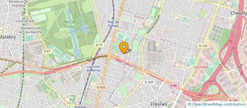 localisation de l'entreprise C.J FRUITS SARL à ANTONY