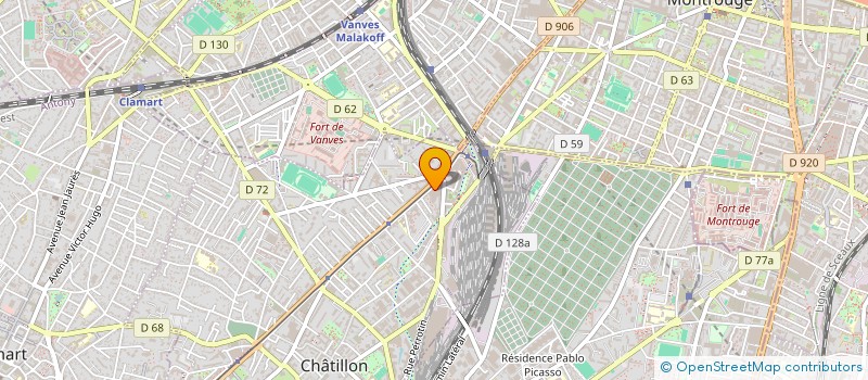 localisation de l'entreprise C & J HOLDING à CHATILLON