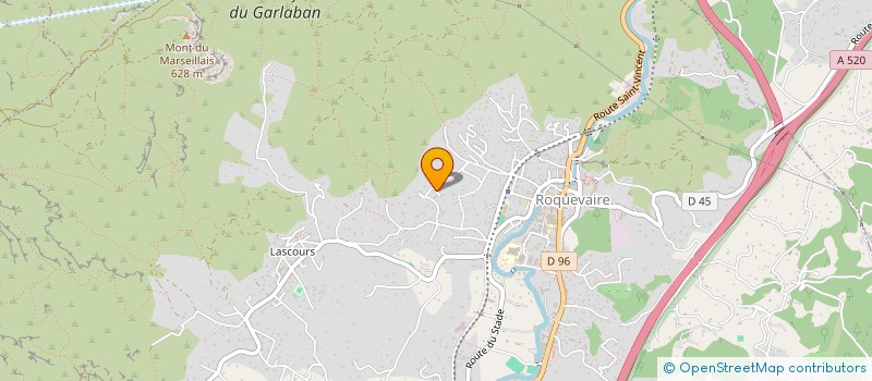 localisation de l'entreprise C & J IMMO  ROQUEVAIRE