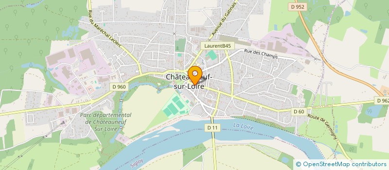 localisation de l'entreprise C J IMMO à CHATEAUNEUF-SUR-LOIRE