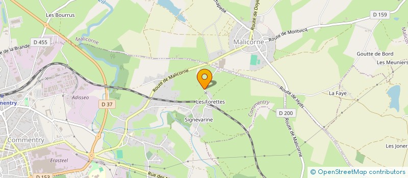 localisation de l'entreprise C&J IMMOBILIER  COMMENTRY