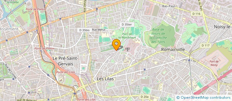 localisation de l'entreprise C.J.J.M.L. à LES LILAS