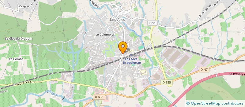 localisation de l'entreprise C.J.JF.C  LES ARCS