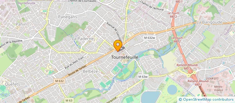 localisation de l'entreprise C.J.L.  CUGNAUX