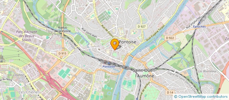 localisation de l'entreprise C.J.M.  PONTOISE