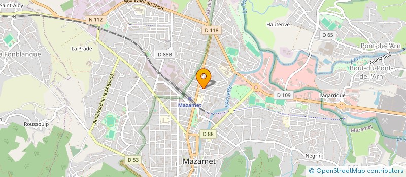 localisation de l'entreprise C.J.M à MAZAMET