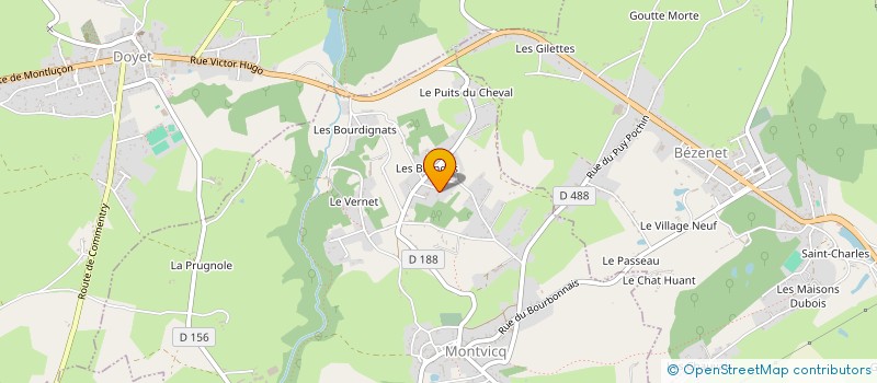 localisation de l'entreprise C.J.M COFFEE  MONTVICQ