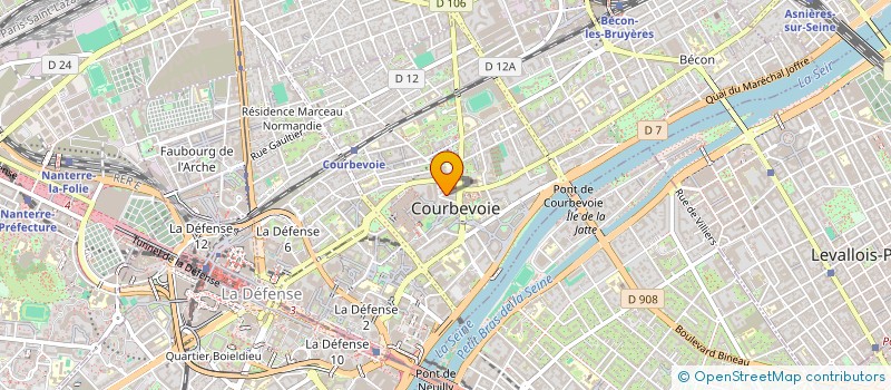 localisation de l'entreprise C.J.M.ENTREPRISE GENERALE à COURBEVOIE
