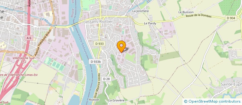 localisation de l'entreprise C.J.M.P. à JASSANS-RIOTTIER