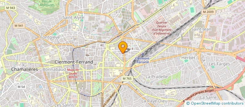 localisation de l'entreprise C J MUSIC à CLERMONT-FERRAND
