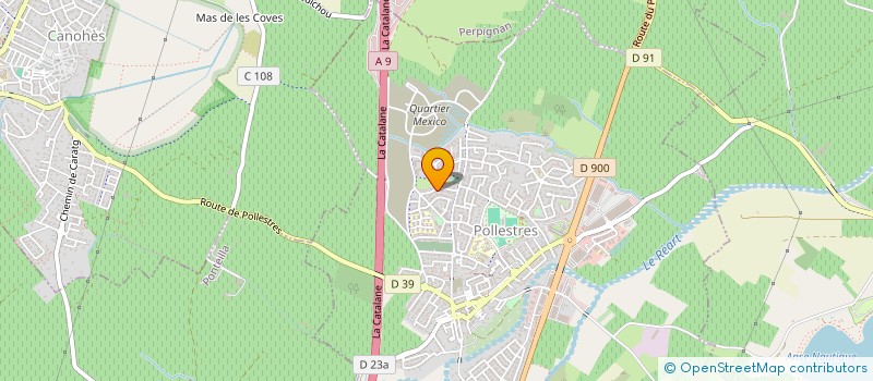 localisation de l'entreprise C.J.N  POLLESTRES