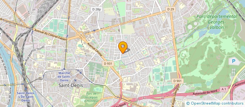 localisation de l'entreprise C.J.P. à SAINT-DENIS