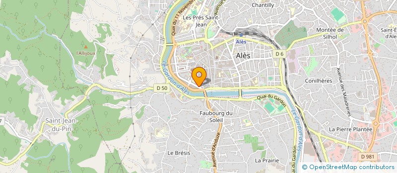 localisation de l'entreprise C&J PROPRIETES  ALES