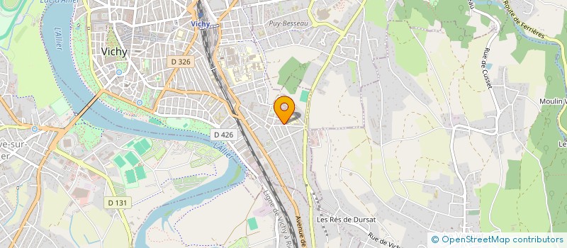 localisation de l'entreprise C.J.R. à VICHY