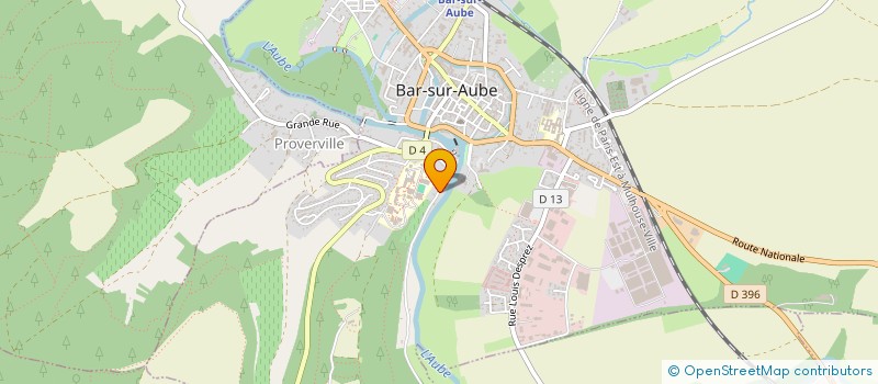 localisation de l'entreprise C.J.S. DU MOULIN  BAR-SUR-AUBE