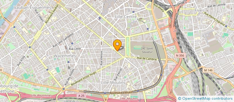 localisation de l'entreprise C&J SOLFE à LILLE