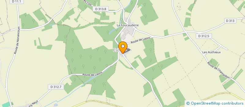 localisation de l'entreprise C.J.V. à ESCORPAIN