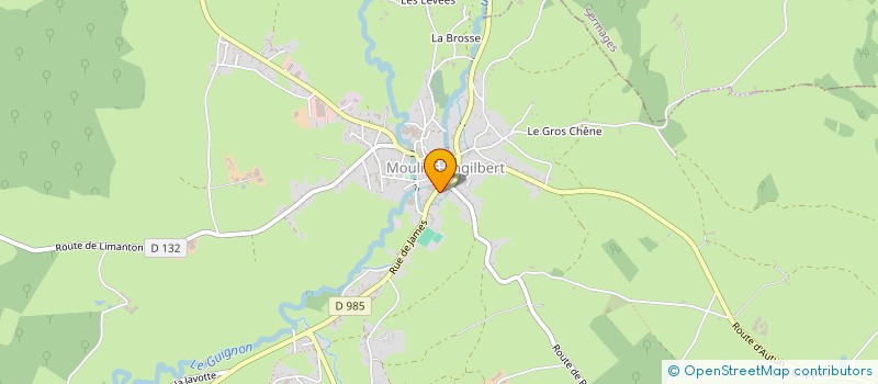 localisation de l'entreprise C J V ORGANISATION  MOULINS-ENGILBERT