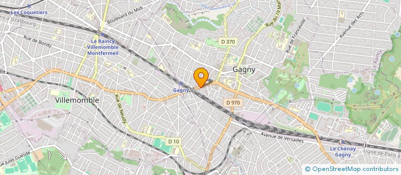 localisation de l'entreprise C JAM COIFFURE  GAGNY