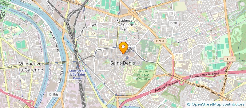 localisation de l'entreprise C.JET à SAINT-DENIS