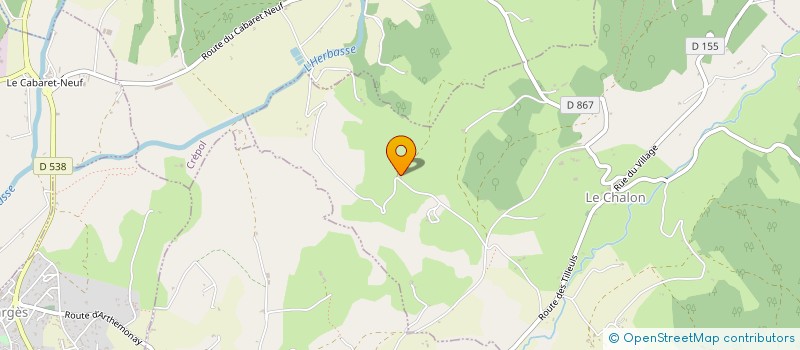 localisation de l'entreprise C JUSTE  LE CHALON