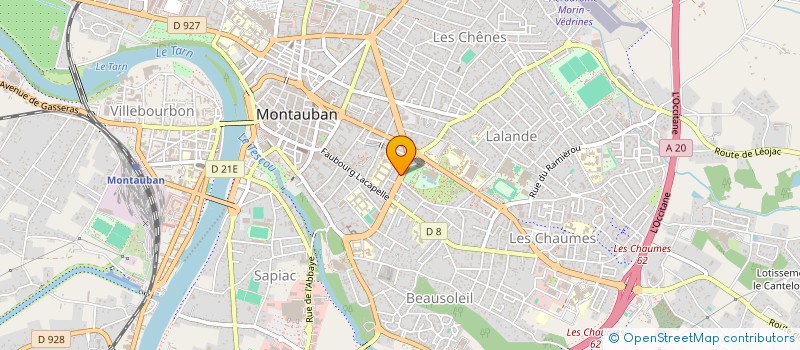 localisation de l'entreprise C.K.  MONTAUBAN