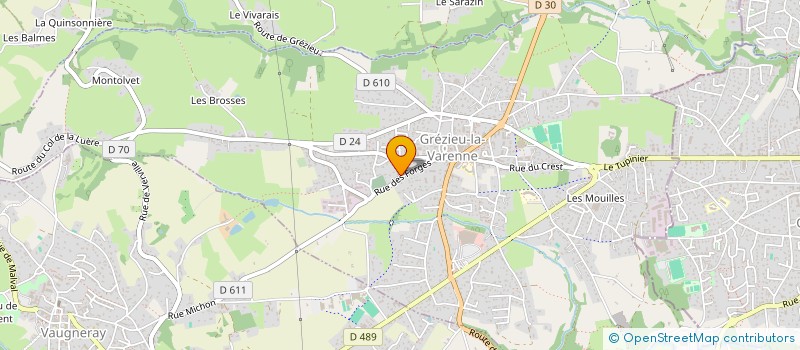 localisation de l'entreprise C.K.6  SAINT-GENIS-LES-OLLIERES