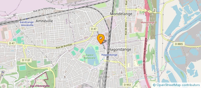 localisation de l'entreprise C.K. à HAGONDANGE