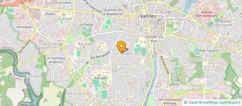 localisation de l'entreprise C.K.A à VANNES