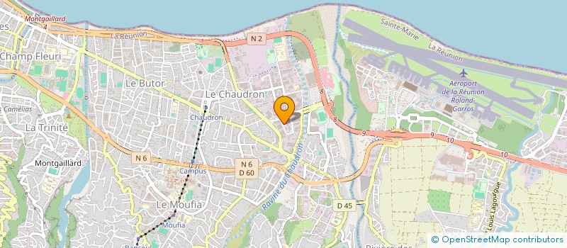 localisation de l'entreprise C.K.C. IMMOBILIER à SAINT-DENIS