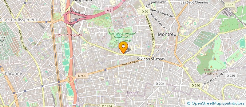 localisation de l'entreprise C.K.D. SORINS à MONTREUIL